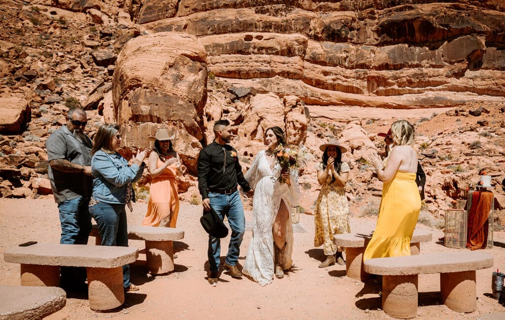 Valley of Fire wedding ceremony