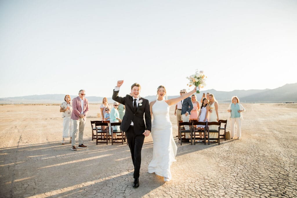 Las vegas wedding ideas dry lake bed