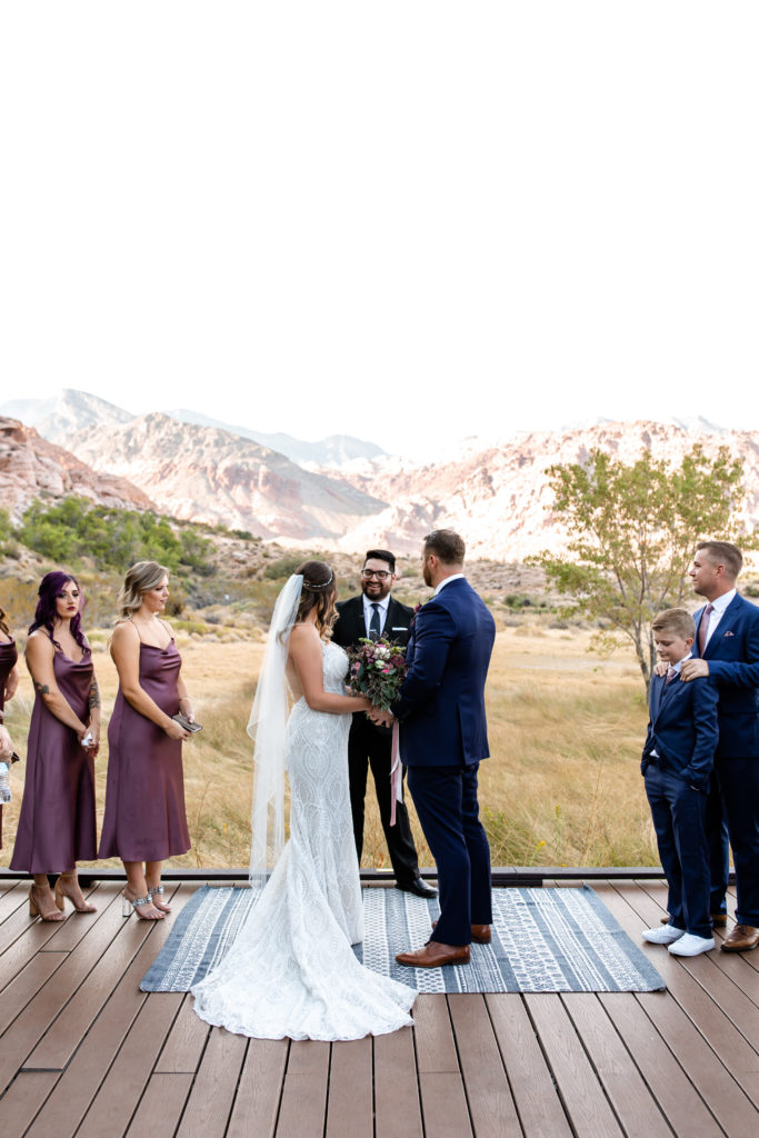 red rocky canyon wedding