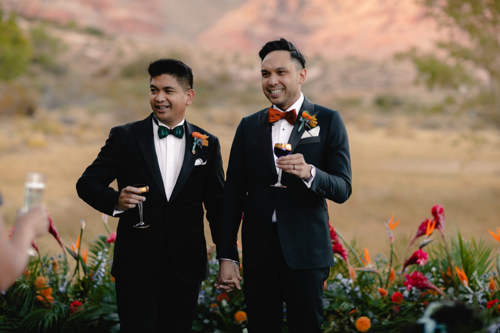 gay micro wedding 