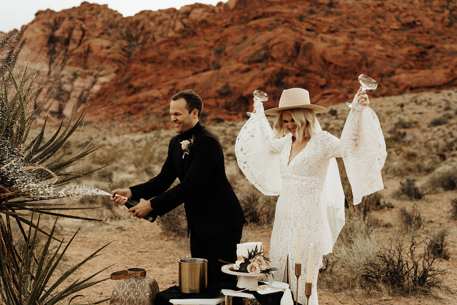 A Chic and Stylish Boho Micro Wedding for An Adventurous Couple ...