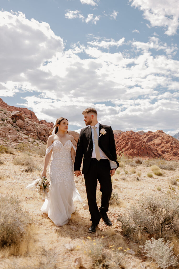 red rock canyon canyon walls with blue sky nevada