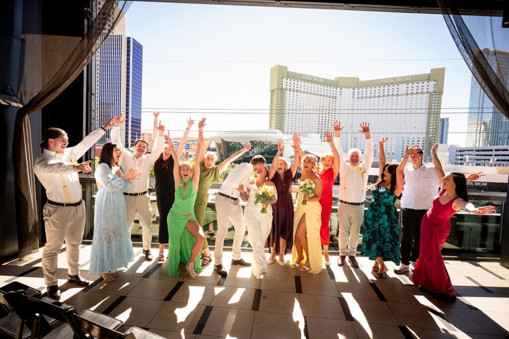 Las Vegas Strip View Wedding