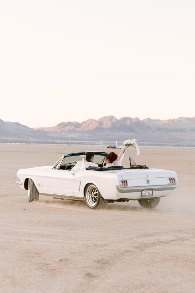 Dry Lake Bed inspiration with classic car